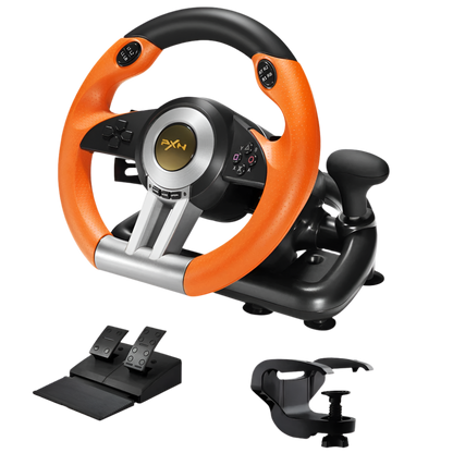 PXN V3 Pro Gaming Racing Wheel | 180° Steering Wheel for PC, PS4, Xbox & Switch