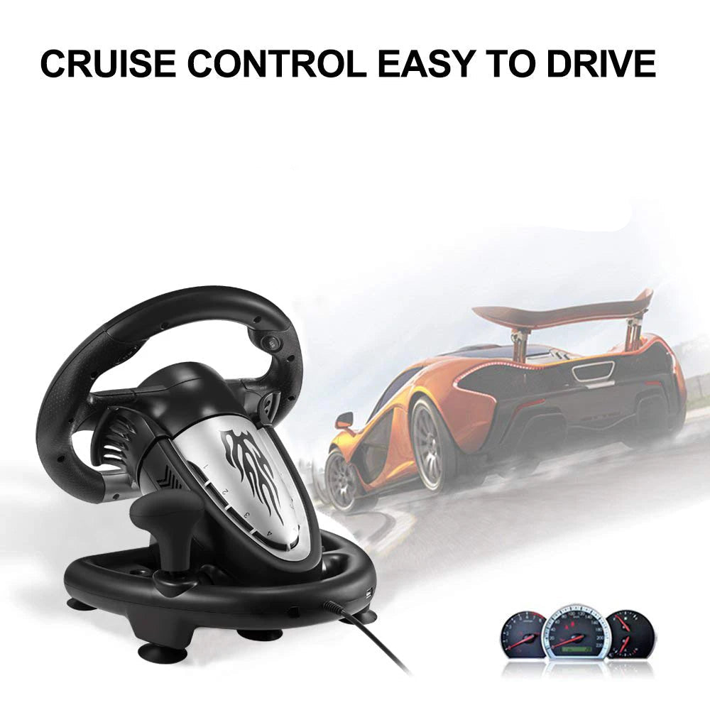 PXN V3 Pro Gaming Racing Wheel | 180° Steering Wheel for PC, PS4, Xbox & Switch