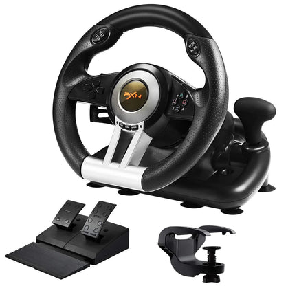 PXN V3 Pro Gaming Racing Wheel | 180° Steering Wheel for PC, PS4, Xbox & Switch