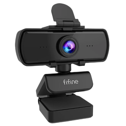 FIFINE 1440p Full HD Webcam with Microphone & Tripod – USB Webcam for Desktop & Laptop, Live Streaming, and Video Calling