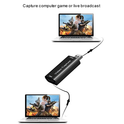 4K Video Capture Card USB2.0 – HDMI-Compatible 1080P 60FPS Recorder for PS4, DVD, Camera & Live Streaming