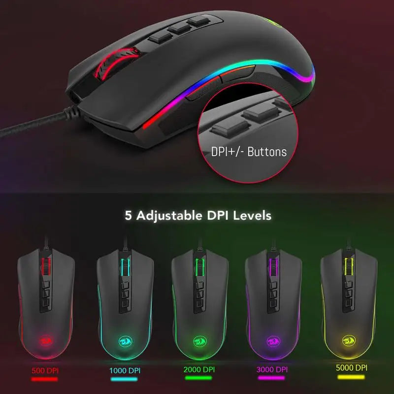 Redragon M711 Gaming Mouse RGB 10,000 DPI