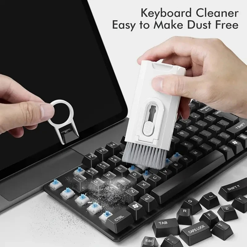 8-in-1 Cleaning Kit – Keyboard Cleaner Brush, Earphone Cleaning Pen, Keycap Puller, and Multipurpose Cleaning Tools