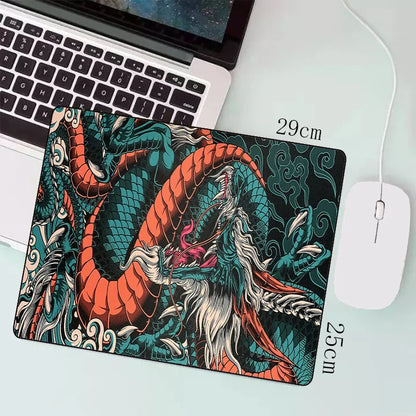 Japanese Dragon Large Gaming Mousepad XXL – Speed Desk Mat for Gamers and Anime Fans