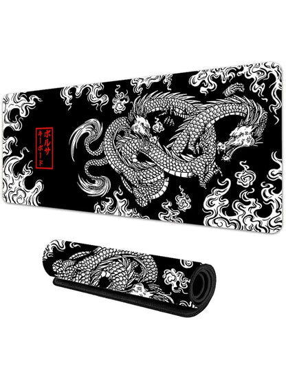 Japanese Dragon Large Gaming Mousepad XXL – Speed Desk Mat for Gamers and Anime Fans