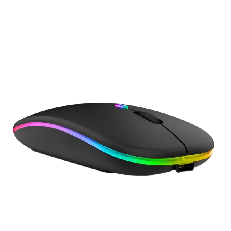 RGB Wireless Gaming Mouse – Rechargeable, Silent, Ergonomic Design for Laptop and PC