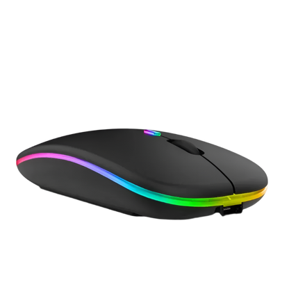 RGB Wireless Gaming Mouse – Rechargeable, Silent, Ergonomic Design for Laptop and PC