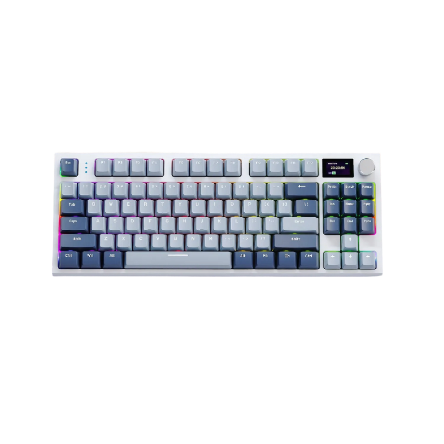 K86 Wireless Hot-Swappable Mechanical Keyboard with Bluetooth/2.4G, Display Screen, and Volume Rotary Button – Perfect for Gaming and Work