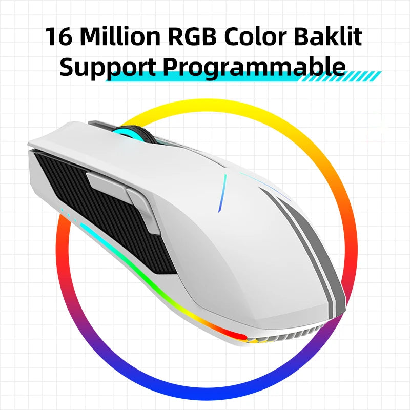 Machenike M7 Wireless Gaming Mouse - RGB, 10000 DPI