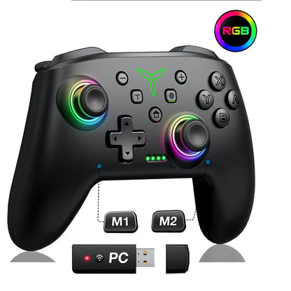 BEBONCOOL Wireless Switch Pro Controller – Compatible with Switch OLED/Lite, Double Vibration Joystick Gamepad