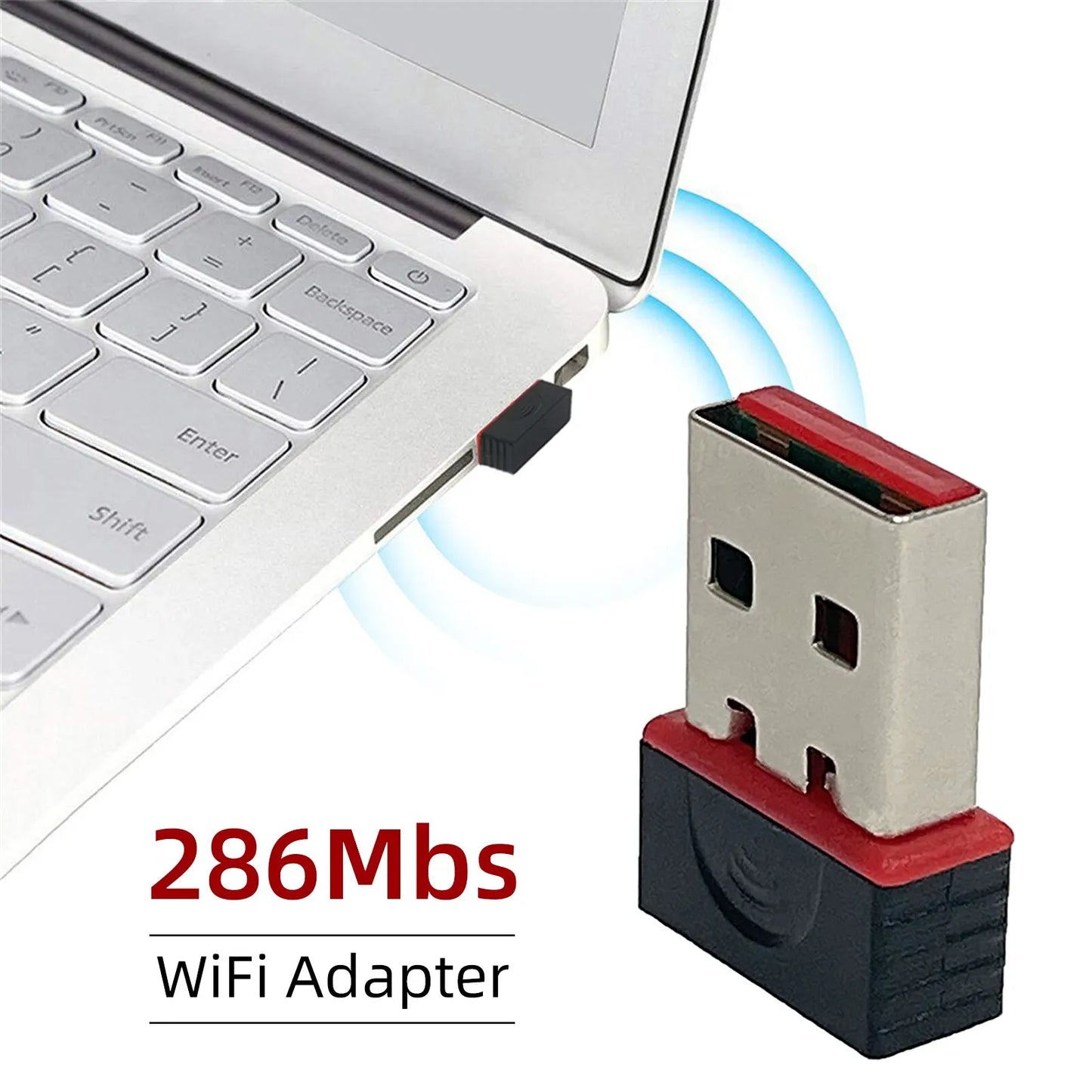 Wi-Fi 6 Network Signal Reception Mini USB Adapter for PC – Plug & Play, 2.4G Network Card