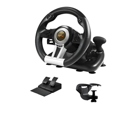 PXN V3 Pro Gaming Racing Wheel | 180° Steering Wheel for PC, PS4, Xbox & Switch