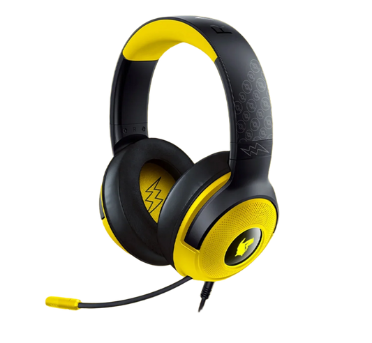 Razer Kraken V3 X Pokémon Pikachu Headworn Gaming Headphones – Immersive Audio, Comfortable Fit, Iconic Design